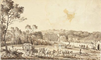 Jacques François Joseph SWEBACH-DESFONTAINE (Metz 1769 - Paris 1823) Attribué à 
Animated...
