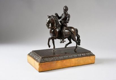 François Fréderic LEMOT (1772 - 1827) 
Le Roi Henri IV à cheval.
Réduction de la...