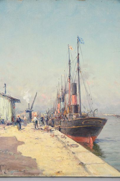 Henry MALFROY (1895 - 1944) 
Le port de Martigues
Canvas.
65 x 46 cm.