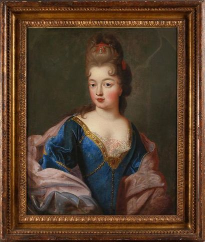 Ecole française vers 1700, entourage de Pierre GOBERT Portrait dit de la Duchesse...