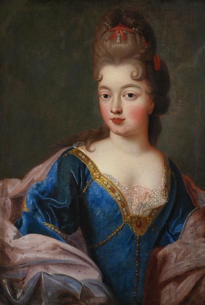 Ecole française vers 1700, entourage de Pierre GOBERT Portrait dit de la Duchesse...