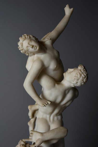 Jean de BOLOGNE (Giambologna, 1529 -1608) d'après. 
The removal of the Sabines
Marble,...