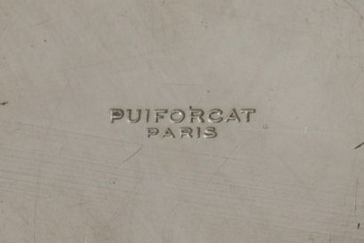 Puiforcat. 
925e silver service consisting of a teapot, a pourer, a sugar bowl and...