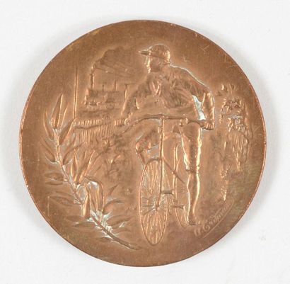 null Médaille de la course Bordeaux-Paris du 14 mai 1892 (2ème édition) offert à...