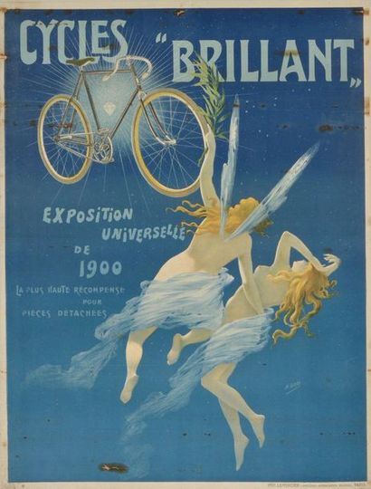 null Affiche des Cycles "Brillant" à l'exposition universelle de 1900. Signée H....