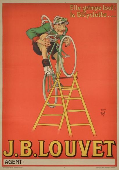 null Poster "J.B. Louvet" after Mich (Michel Liebaux 1881-1923). Gaillard Paris posters....