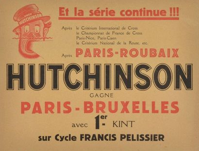 null Affichettes "Paris-Bruxelles". Victoire de Verschueren en 1926 et de Kint en...