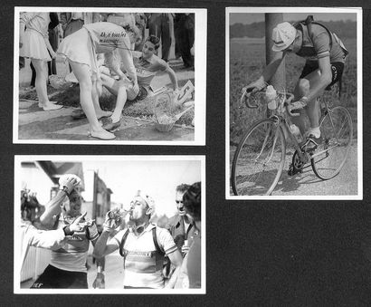 null Tour de France. Ensemble d'environ 120 photos originales de presse des Tours...
