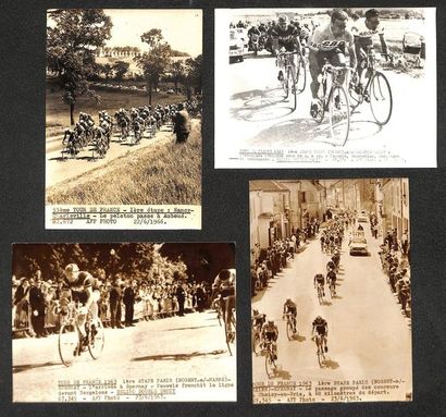 null Tour de France. Set of about 140 original press photos of the Tours 1960-1961-1963-

1966...