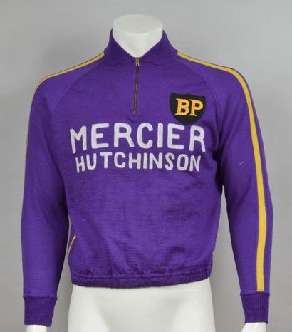 null Jean Stablinski. Veste d'entrainement porté avec l'équipe Mercier-BP-Hutchinson...