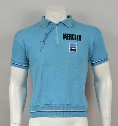 null Raymond Poulidor. Gan-Mercier team polo shirt worn by the great champion in...