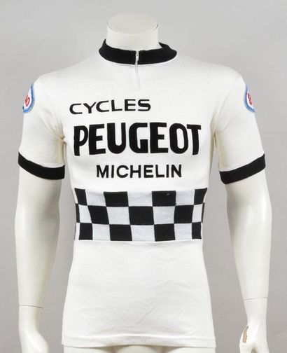 null Peugeot-Esso-Michelin professional team jersey for the period 1976 to 1980.