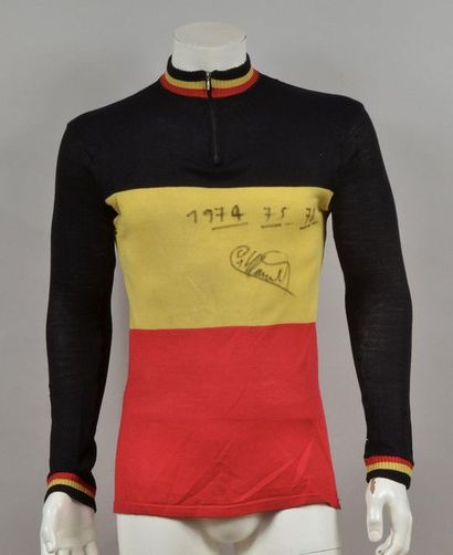 null Roger de Vlaeminck. Maillot de Champion de Belgique de Cyclo-Cross 1978, titre...