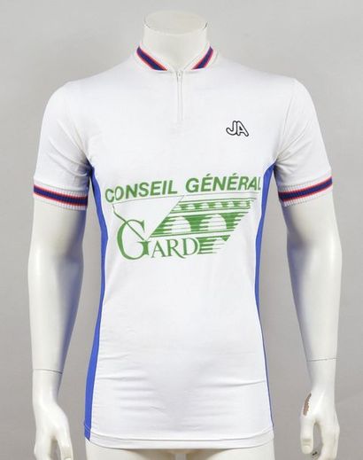 null Gilbert Glaus. Leader's jersey worn on the 1986 Étoile de Bessèges after his...