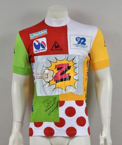 null Gilbert Duclos-Lassale. Podium jersey of leader of the combined classification...