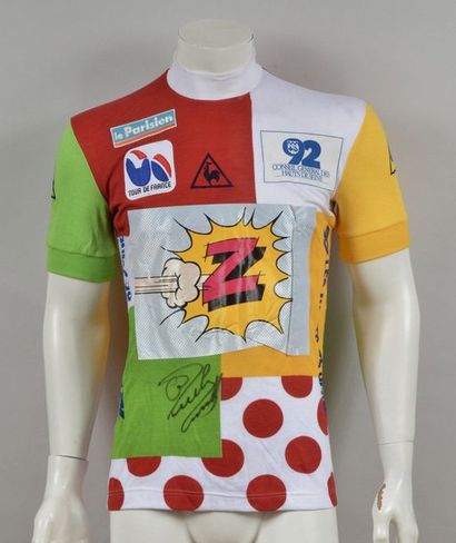 null Gilbert Duclos-Lassale. Podium jersey of leader of the combined classification...