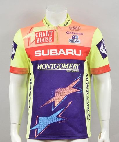 null Wiebren Veenstra. Jersey worn during the 1993 season with the Subaru-Montgomery...