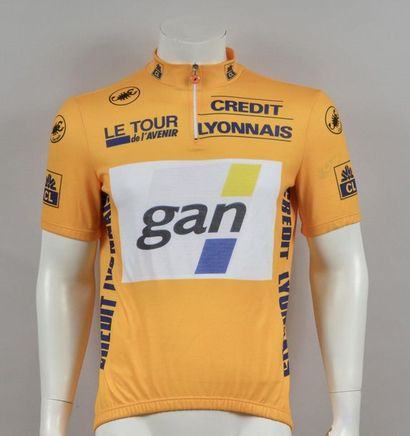 null Eddy Lord. Yellow leader's jersey worn on the 1994 Tour de L'Avenir. French...