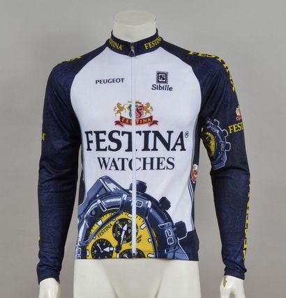null Laurent Brochard. Long sleeve jersey worn during the 1998 season with the Festina...