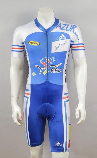 null Miguel Martinez. Suit worn with the French team. He will win many Olympic and...