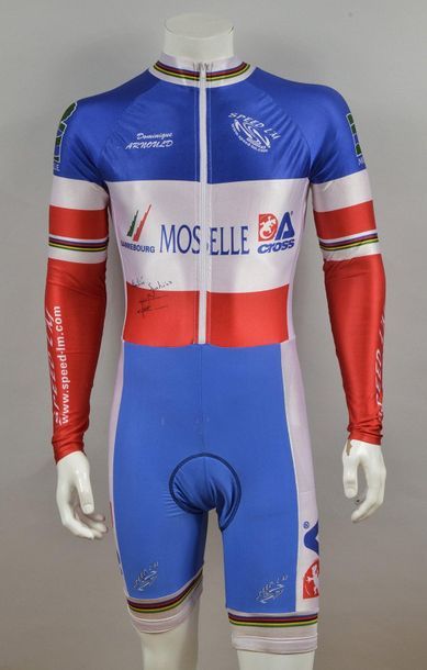 null Dominique Arnould. Personalized French Champion's jumpsuit with World Champion's...