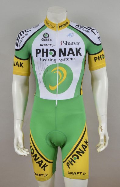 null Floyd Landis. Time Trial jumpsuit worn with the Phonak team on the 2006 Tour...