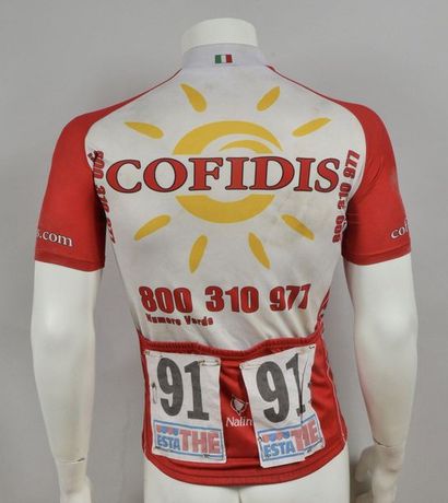 null Ivan Ramiro Parra Pinto. Jersey with bibs worn on the Tour of Italy 2007 with...