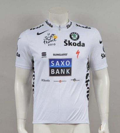 null Andy Schleck. White jersey for Best Young rider worn on the 2010 Tour de France....