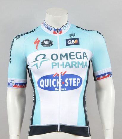 null Levi Leipheimer. Maillot porté lors de la saison 2012 avec l'équipe Omega-Pharma-Quick-Step....