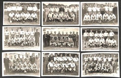 null Album of 22 photo cards of the 16 teams of the French Federal Football Championship...