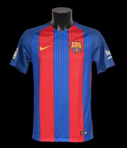 null Neymar JR. Barcelona jersey N°11. Authentic player's signature on the back Authentication...