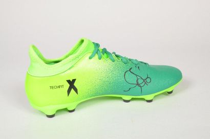 null Marcelo. Real Madrid. Authentic player's signature on a left shoe. Adidas Techfit...