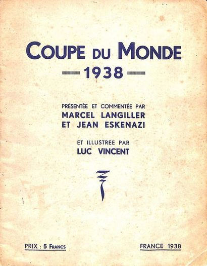 null Revue officielle de la 3ème Coupe du Monde en 1938. Présentation des équipes...