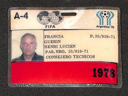 null Accreditation of Henri Guérin for his participation with the French team in...
