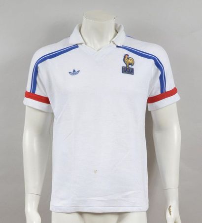 null Jean-Marc Ferreri. N°11 jersey of the French team for the 1986 World Cup in...
