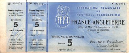 null Full official ticket for the friendly match between France and England on 26...