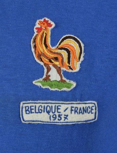null André Lerond. Maillot N°3 de l'équipe de France porté face à la Belgique le...