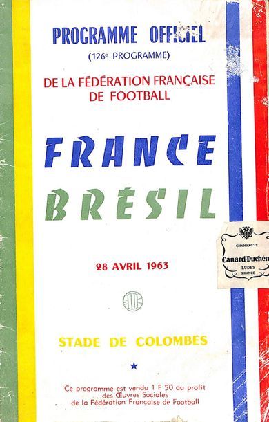 null Programme officiel de la rencontre internationale opposant la France au Brésil...