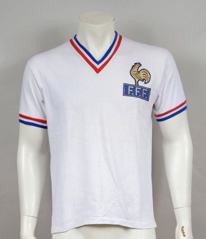 null Bernard Bosquier. N°5 jersey of the French team worn during the 2nd Mid-Time...