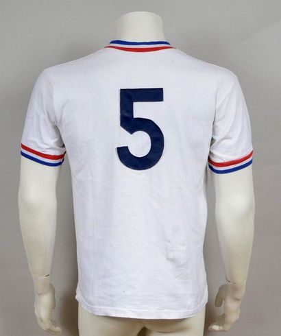 null Bernard Bosquier. N°5 jersey of the French team worn during the 2nd Mid-Time...