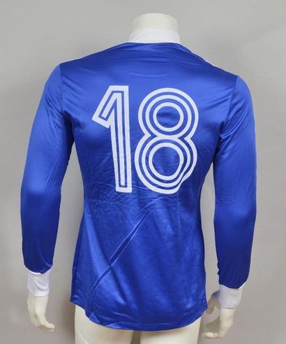 null French team jersey N°18 for the 1982 World Cup qualifying match against the...