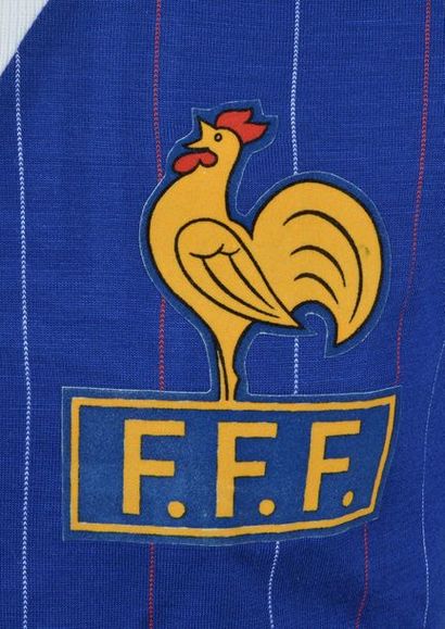 null Maillot N°5 de l'équipe de France Espoirs porté lors de la saison internationale...