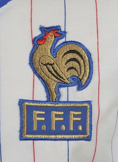null Maillot N°9 de l'équipe de France Espoirs porté lors de la saison internationale...