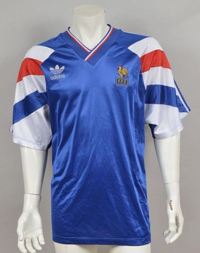 null N°9 jersey of the French U21 team worn during the 1993-1994 international season....