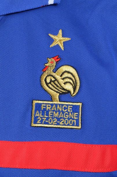 null Zinédine Zidane. Maillot N°10 de l'équipe de France pour la rencontre amicale...