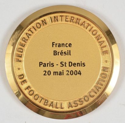 null Médaille de participant pour la rencontre entre la France et le Brésil le 20...