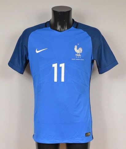 null Anthony Martial. N°11 jersey of the French team for the friendly against Cameroon...