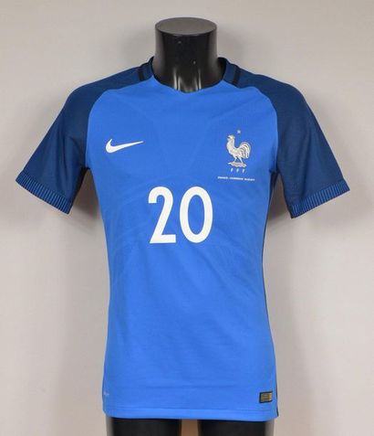 null Kingsley Coman. N°20 jersey of the French team for the friendly against Cameroon...