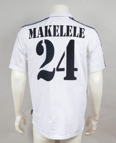 null Claude Makélélé. Real Madrid shirt N°24 worn during the 2002/2003 Season in...