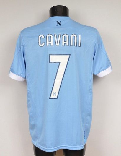 null Edinson Cavani. SCS Napoli N°7 jersey worn during the 2010-2011 Italian Championship...